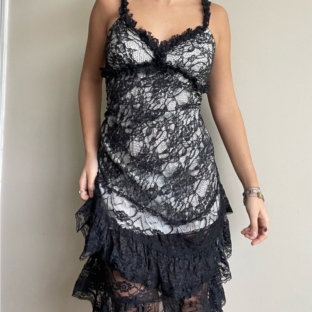 🩷black lace dress